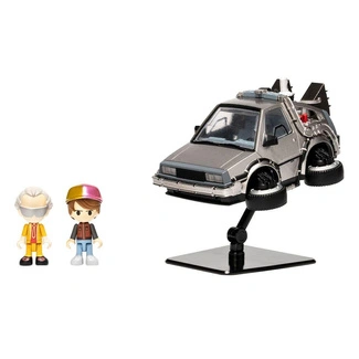Back to the Future Part II Q-Village Vehicle with mini-figures Time Machine Part 2