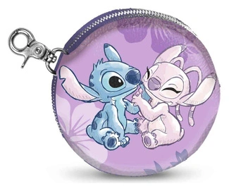 Lilo & Stitch Face-Cookie Coin Purse Stitch & Angel Pink