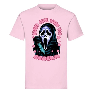 Scream T-Shirt Ghost Face You're Cute when you Scream