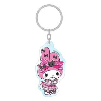 Sanrio Pink Black Party Series Acrylic Keychain My Melody 7 cm