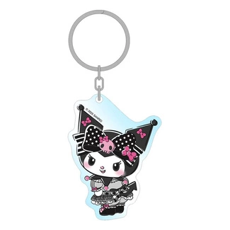 Sanrio Pink Black Party Series Acrylic Keychain Kuromi 7 cm