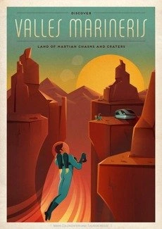 Mars - Valles Marineris PLAKAT