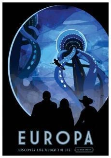 Europa, księżyc Jowisza PLAKAT