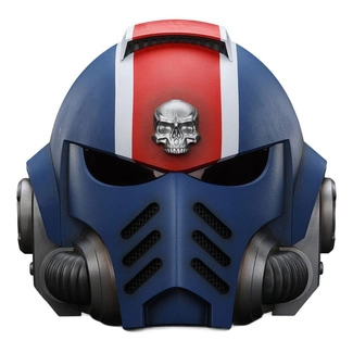 Space Marine 2 Replica Ultramarines Lieutenant Titus helmet 30 cm