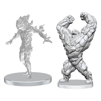 Pathfinder Deep Cuts Unpainted Miniatures Living Landslide & Living Wildfire