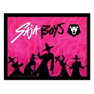 KPop Demon Hunters Collector Print Framed Poster Saja Boys Idol