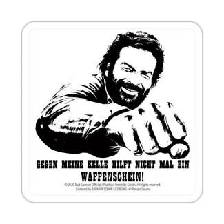 Bud Spencer Tin coasters Kelle 10 x 10 cm