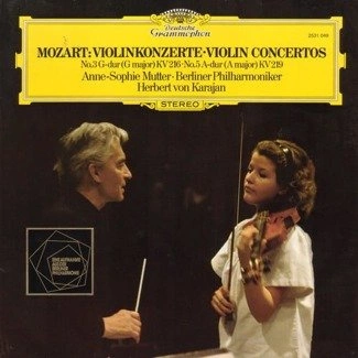 ANNE SOPHIE MUTTER Mozart Violin Concertos 3 &5 LP