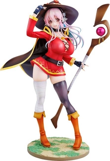 Super Sonico x Konosuba PVC Statue 1/7 Super Sonico Megumin collaboration Ver. 25 cm