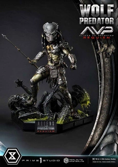 Alien vs. Predator Real Elite Masterline Series Statue 1/3 Requiem Wolf Predator Deluxe Ver. 95 cm