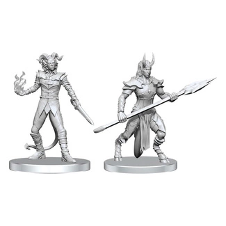 Pathfinder Deep Cuts Unpainted Miniatures Vordine (Infantry Devil) & Pitborn Rogue