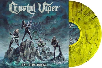CRYSTAL VIPER The Live Quest MARBLED LP