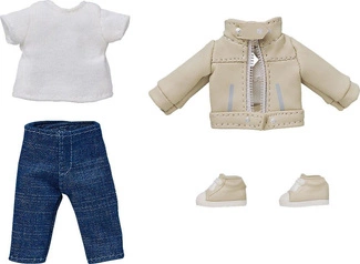 Leather Jacket (Ivory)