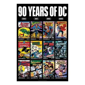 DC Comis Art Print 90 Years Limited Edition 42 x 30 cm