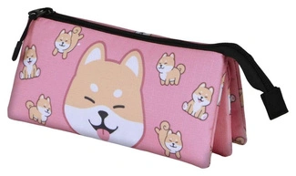 Oh My Pop! Triple Pencil case Shiba Pink
