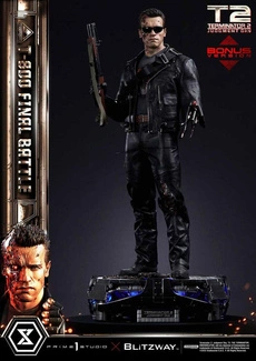 Terminator 2 Museum Masterline Series Statue 1/3 T-800 Final Battle Deluxe Bonus Version 75 cm