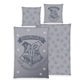 Harry Potter Duvet Set Grey 135 x 200 cm / 80 x 80 cm