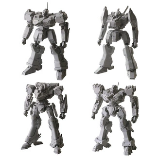 Armored Core Structure Arts Plastic Model Kits 4-Pack Series 1