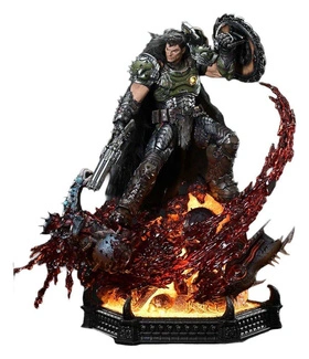 The Dark Ages Ultimate Premium Masterline Series Statue 1/4 DOOM Slayer DX Bonus Version 77 cm