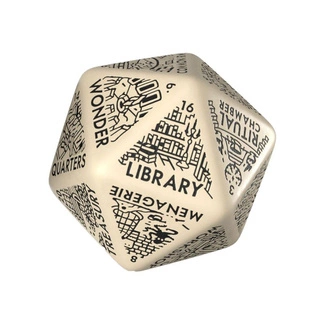 Viridian Jumbo Dice Dungeon Room Generator D20 Beige
